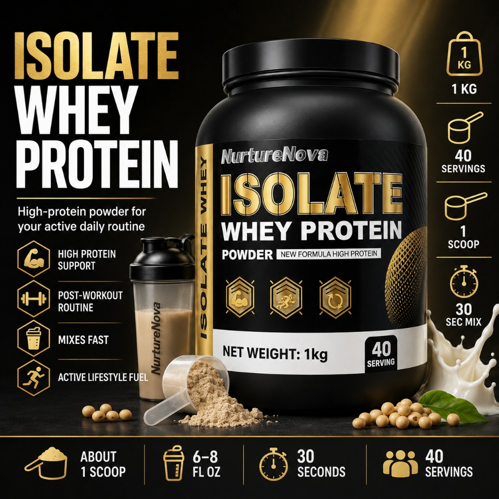 Fitness Nutrition Protein - 너처노바 아이솔레이트 웨이 프로틴 파우더 1kg,