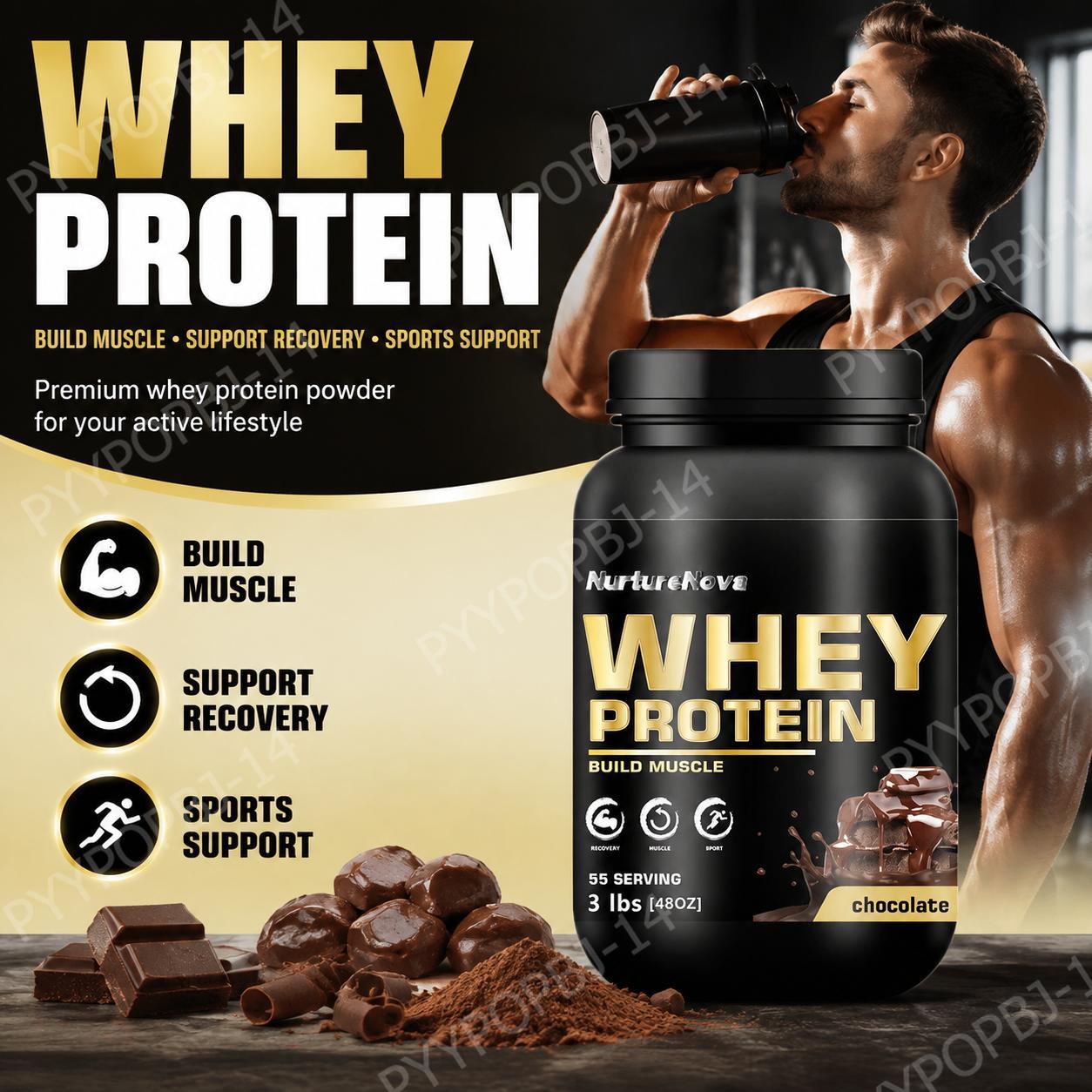 Fitness Nutrition Protein - 너처노바 초콜릿 웨이 프로틴 파우더 30g