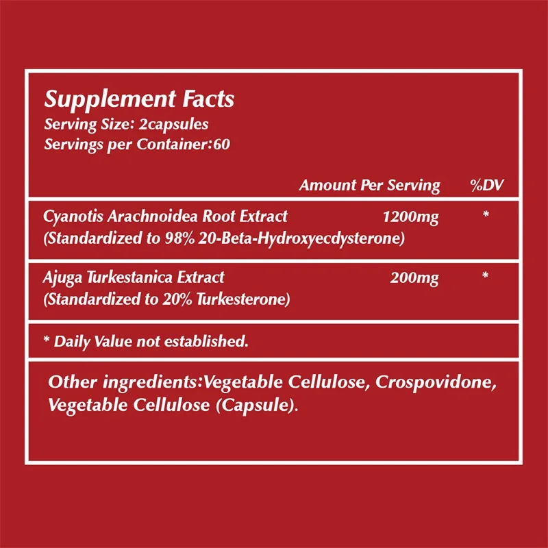 베타 엑디스테론 및 터케스테론 보충제 - 근육량 증가, - Pre Workout Supplement 리뷰 및 가격