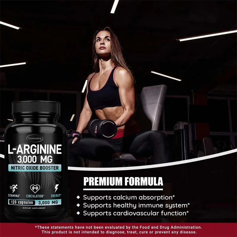 L-아르기닌 3000mg - 운동 중 에너지, 근력 및 - Pre Workout Supplement 리뷰 및 가격